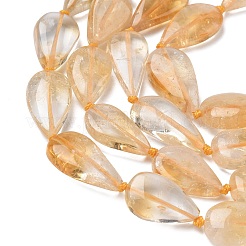 Heated Natural Citrine Beads Strands&nbsp;G-L650-H01-02