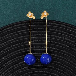 Fruit Brass Resin Stud Earrings&nbsp;EJEW-A140-03B-G