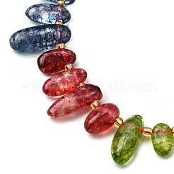 Natural Multicolor Tourmaline Beads Strands&nbsp;G-Z091-A07