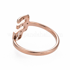 (Jewelry Parties Factory Sale)304 Stainless Steel Finger Rings&nbsp;RJEW-I063-01RG