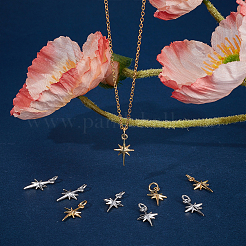 20Pcs 2 Colors Brass Pendants&nbsp;KK-BBC0024-67