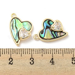 Natural Paua Shell Pendants&nbsp;KK-L211-010G-01
