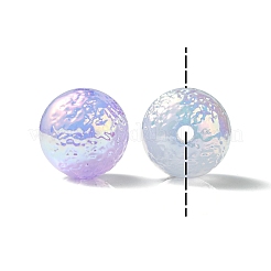UV Plating Rainbow Iridescent Imitation Jelly Acrylic Beads&nbsp;OACR-K003-005