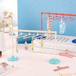 4 Sets 4 Style Plastic Doll Clothes Drying Laundry Rack Set&nbsp;DIY-GA0004-44