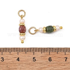 Natural Mixed Stone and Pearl Beaded Pendants&nbsp;PALLOY-JF05773