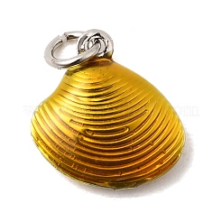 Brass Enamel Shell Charms&nbsp;KK-A268-08P