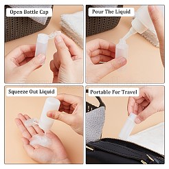 12ml PE Plastic Empty Refillable Flip Cap Bottles&nbsp;LS-MRMJ-WH0037-13A