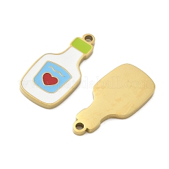 304 Stainless Steel Enamel Pendants&nbsp;X1-STAS-G360-04G-06