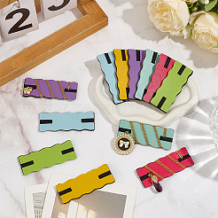 24Pcs 6 Colors Leather Tangle-Free Necklace Display Cards&nbsp;NDIS-OC0001-01