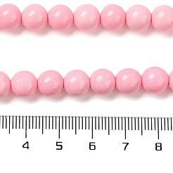 Synthetic Ocean White Jade Beads Strands&nbsp;G-S254-4mm-B01