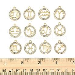 24Pcs 12 Styles Zinc Alloy Crystal Rhinestone Pendants&nbsp;FIND-FS0004-40