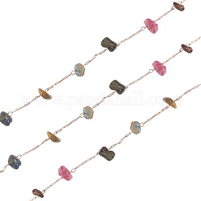 Brass Handmade Beaded Chain&nbsp;CHC-CJ0001-54-1
