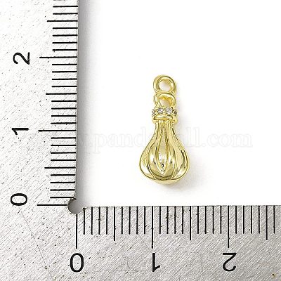 Wholesale Brass Pave Clear Cubic Zirconia Pendants