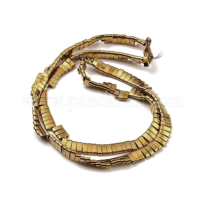 Electroplated Non-magnetic Synthetic Hematite Beads Strands&nbsp;G-G089-A02-04-1