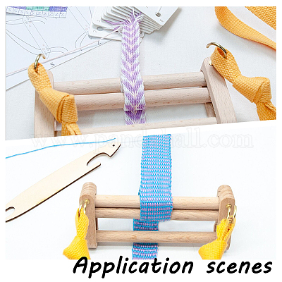 Wooden Webbing Retainer Knitting Tool&nbsp;TOOL-WH0051-80-1