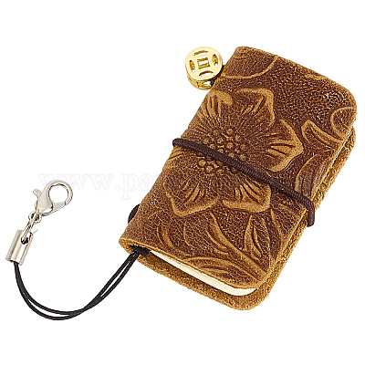 Cowhide Mini Notebook&nbsp;AJEW-CL0005-43A-1