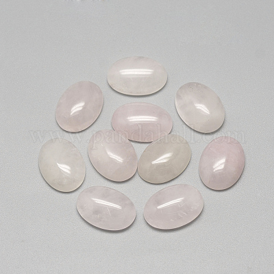 Natural Rose Quartz Cabochons&nbsp;G-R415-8x10-48-1