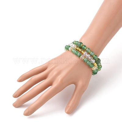 Multi-layered Stretch Beaded Bracelets Sets&nbsp;BJEW-JB05755-1