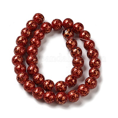 Baking Paint Glass Bead Strands&nbsp;DGLA-Z001-01B-1