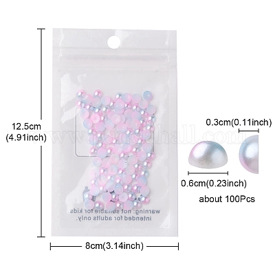 Imitation Pearl Acrylic Cabochons&nbsp;OACR-YW0001-37A-1