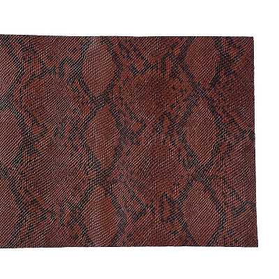 Snakeskin Pattern PU Leather Fabric&nbsp;DIY-XCP0002-54C-1