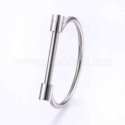 Tarnish Resistant 304 Stainless Steel Bangles&nbsp;BJEW-P222-14P-1