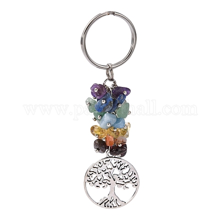 Natural Gemstone Keychain KEYC-JKC00163-02-1