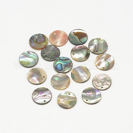 Paua Shell Charms&nbsp;SSHEL-R041-37-1
