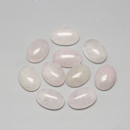 Natural Rose Quartz Cabochons&nbsp;G-R415-8x10-48-1