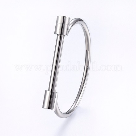 Tarnish Resistant 304 Stainless Steel Bangles BJEW-P222-14P-1