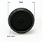 Brass Stud Earring Settings, Nickel Free, Gunmetal, 10mm, Tray: 8mm, Pin: 0.5mm thick