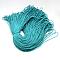 Polyester & Spandex Cord Ropes, 16-Ply, Solid Color, for Shoe Lace Cord Making, Dark Cyan, 2mm, about 109.36 yards(100m)/bundle