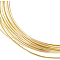 Brass Wire, Square Wire, Golden, 22 Gauge, 0.6x0.6mm, about 16.40 Feet(5m)/pc