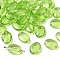 Imitation Austrian Crystal Beads, Grade AAA, K9 Glass, Faceted, Oval, Yellow Green, 13x10x5mm, Hole: 0.9~1mm