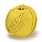 Macrame Cotton Cord, Twisted Cotton Rope, for Wall Hanging, Plant Hangers, Crafts and Wedding Decorations, Yellow, 4mm, about 120.29 yards(110m)/roll