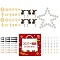 Lucky Bag, 50pcs Iron Earring Hooks & 200pcs Round Glass Beads & 10pcs Chandelier Component Links, Mixed Color, 10~105mm, Mixed Color, 10~105mm
