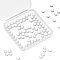 100Pcs Glass Bead, No Hole, Round, Clear, 6mm