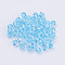 Imitation Austrian Crystal Beads, Grade AAA, K9 Glass, Faceted, Bicone, Cyan, 3x3mm, Hole: 0.7~0.9mm