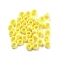 UV Plating Rainbow Iridescent Acrylic Beads, Barrel, Large Hole Beads, Yellow, 6x4.5mm, Hole: 3.5mm