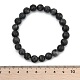 Natural Larvikite Beads Stretch Bracelets&nbsp;BJEW-F380-01-B14-5