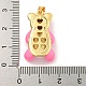 Rack Plating Brass with Enamel Pendants&nbsp;KK-B091-20G-03-3