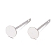 925 Sterling Silver Stud Earring Findings&nbsp;STER-S002-44-1