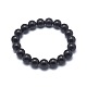 Synthetic Black Stone Bead Stretch Bracelets&nbsp;BJEW-K212-B-032-2