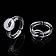 Transparent Acrylic Open Cuff Ring Components&nbsp;TACR-ZX018-10A-1