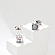 925 Sterling Silver Moissanite Rhinestone Stud Earrings&nbsp;EJEW-U042-04P-1