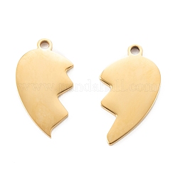 304 Stainless Steel Split Pendants&nbsp;STAS-G251-07B-G