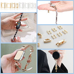 56Pcs 8 Styles Eco-Friendly Brass Watch Band Clasps&nbsp;KK-BC0009-75