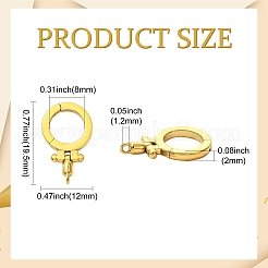 2Pcs 304 Stainless Steel Twister Clasps&nbsp;STAS-CJ0003-59