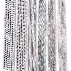 Electroplate Glass Beads Strands&nbsp;EGLA-A044-P3mm-B19