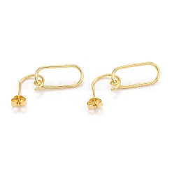 925 Sterling Silver Dangle Stud Earrings&nbsp;EJEW-H110-10G